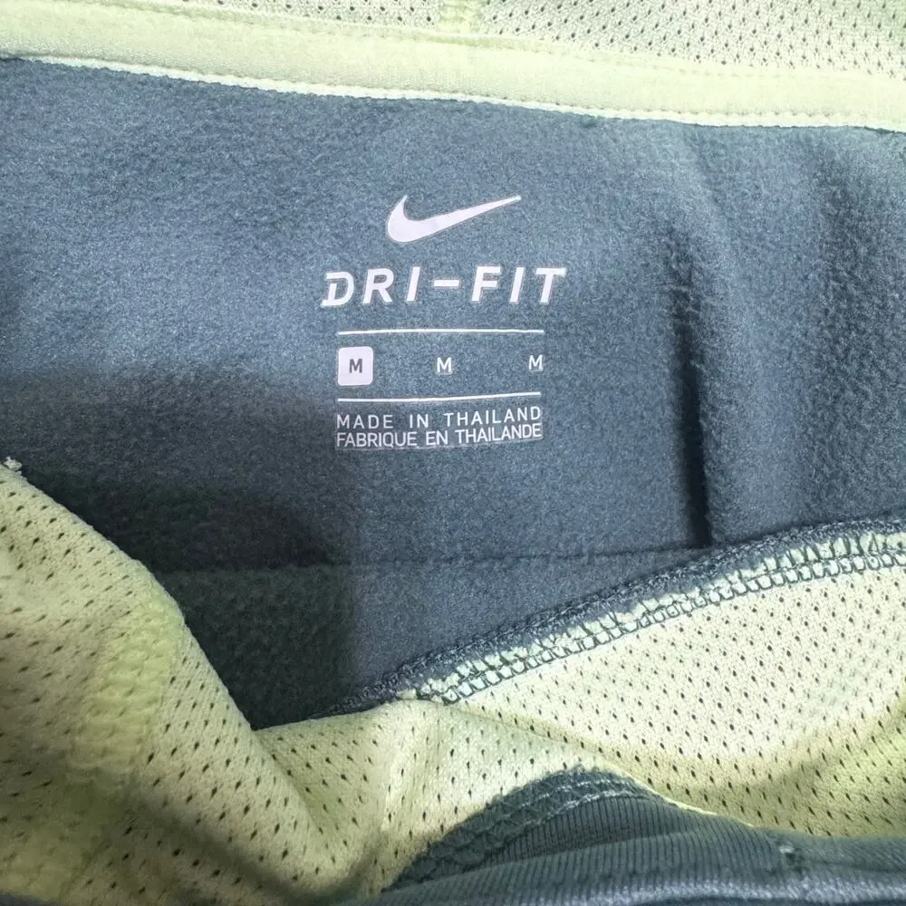 Nike dri‎ fit green pullover hoodie sweater size medium